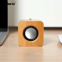 CYBORIS Wooden Speaker Bluetooth Wireless Speaker Environmental Wood Portable Desk Computer Loudspeaker for iphone samsung ect