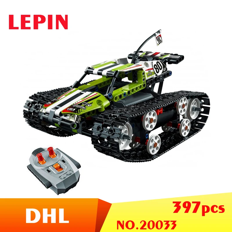 

Lepin Technic Series 20033 the RC Track Remote Control Race Tank Set Model Building Blocks Bricks Children 42065 Toys Christmas