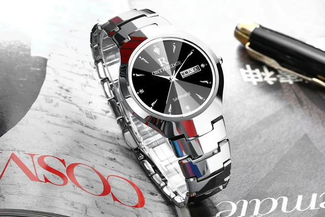 

2018 Reloj Mujer New Brand Watch Classic Quartz Watch Men Luxury Super Slim Stainless Steel Double Calendar Watch Zegarki Meskie