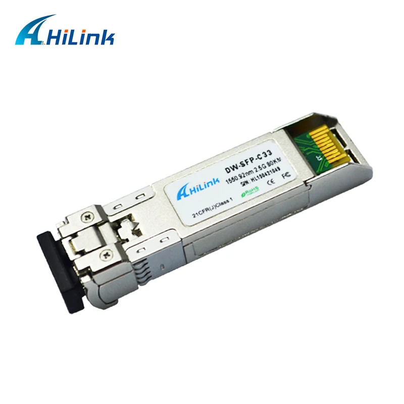 Hilink Оптическое волокно совместимый DWDM sfp модуль 2,5 г 80 км C33
