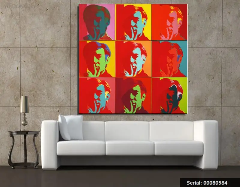 Yu dong jin Andy Warhol Still life абстрактная масляная живопись Рисование Искусство спрей без