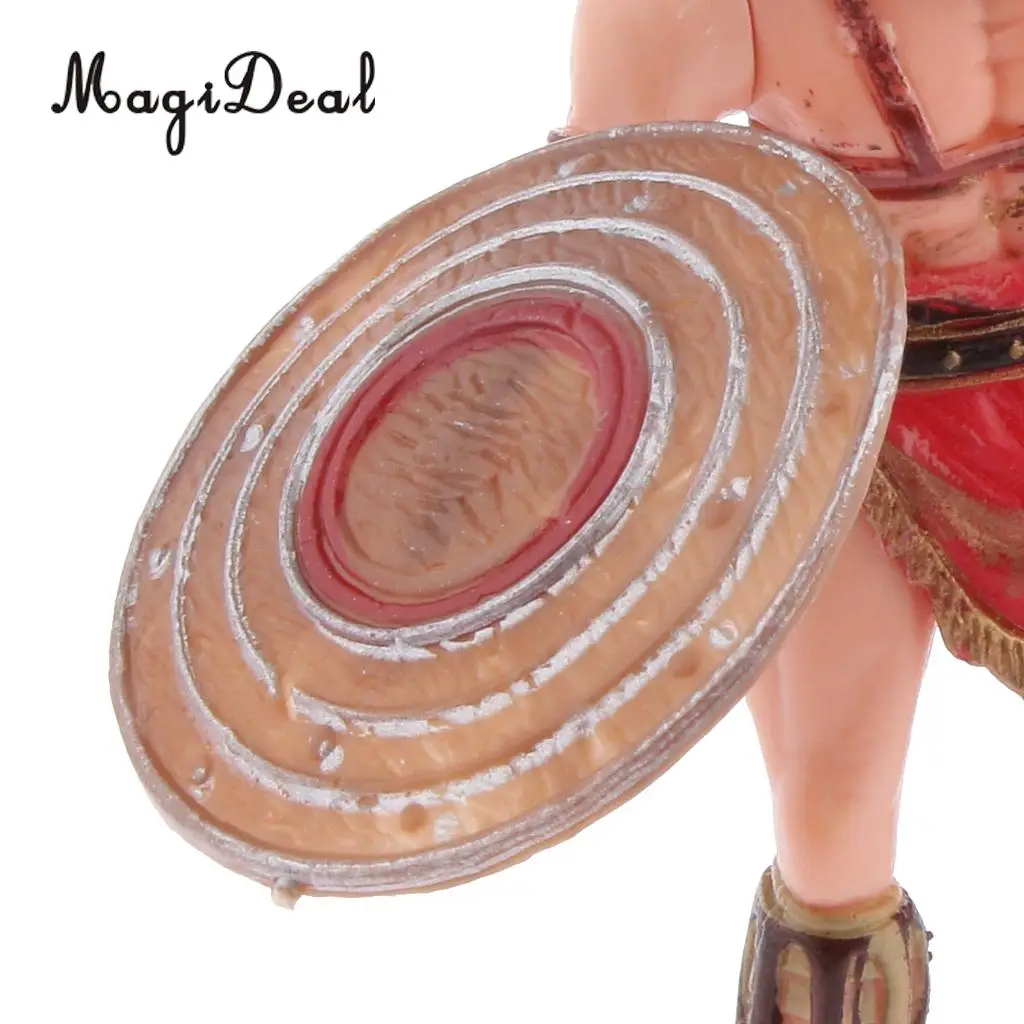 MagiDeal 6Pcs Plastic Roman Gladiator Warriors Medieval Soldier Firgures Playset DIY for Home Room Office Decor Kids Funny Toys