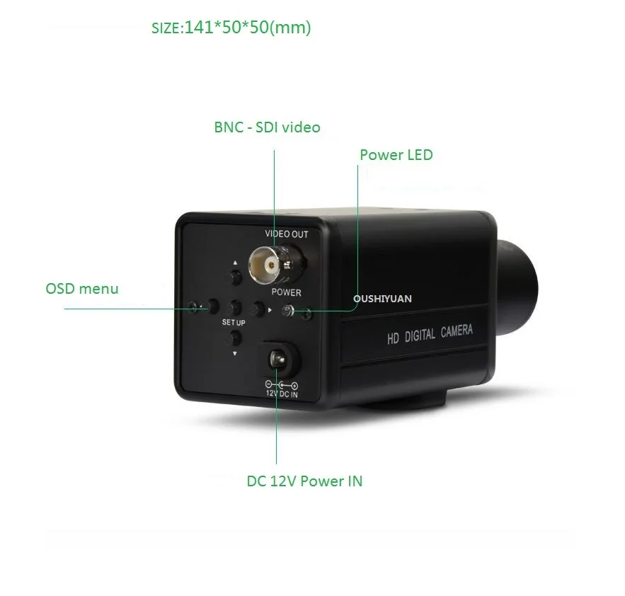 Камера видеонаблюдения HD SDI 2.0MP 1080P с переменным фокусным расстоянием 2,8-12 мм HD SDI