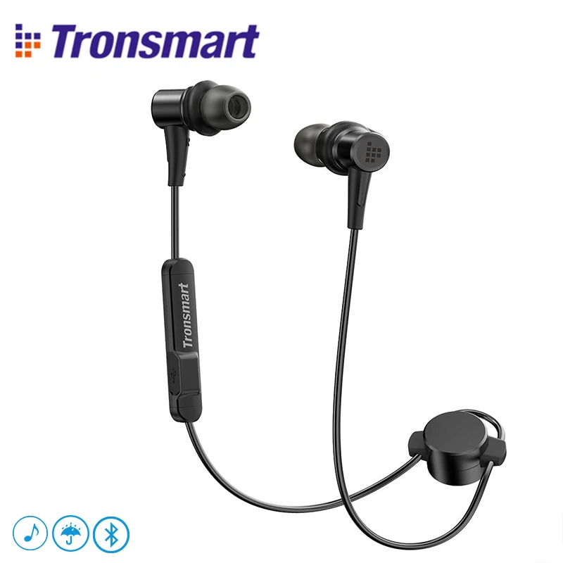 

Tronsmart Encore Flair IP56 Water-Resistant Headphones with Bluetooth 4.1&Microphone for iOS & Android devices