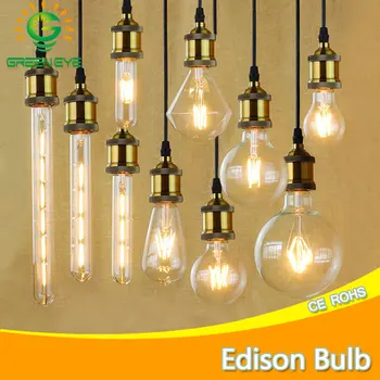 

4pcs E14 E27 220V LED Filament Edison Bulb 2W 4W 6W 8W 12W Antique Retro LED Candle Lights Chandelier Ampoule Lamparas Lampadina