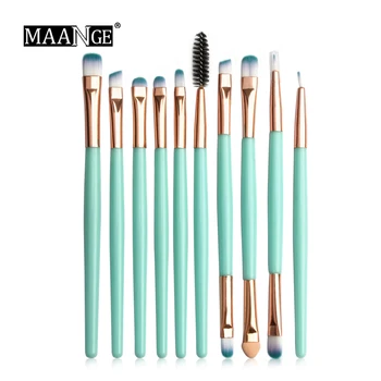 

10Pcs/Set Makeup Brushes Set Portable Eye Shadow Blending Eyeliner Eyelash Eyebrow Brushes Cosmetics Tools TSML1