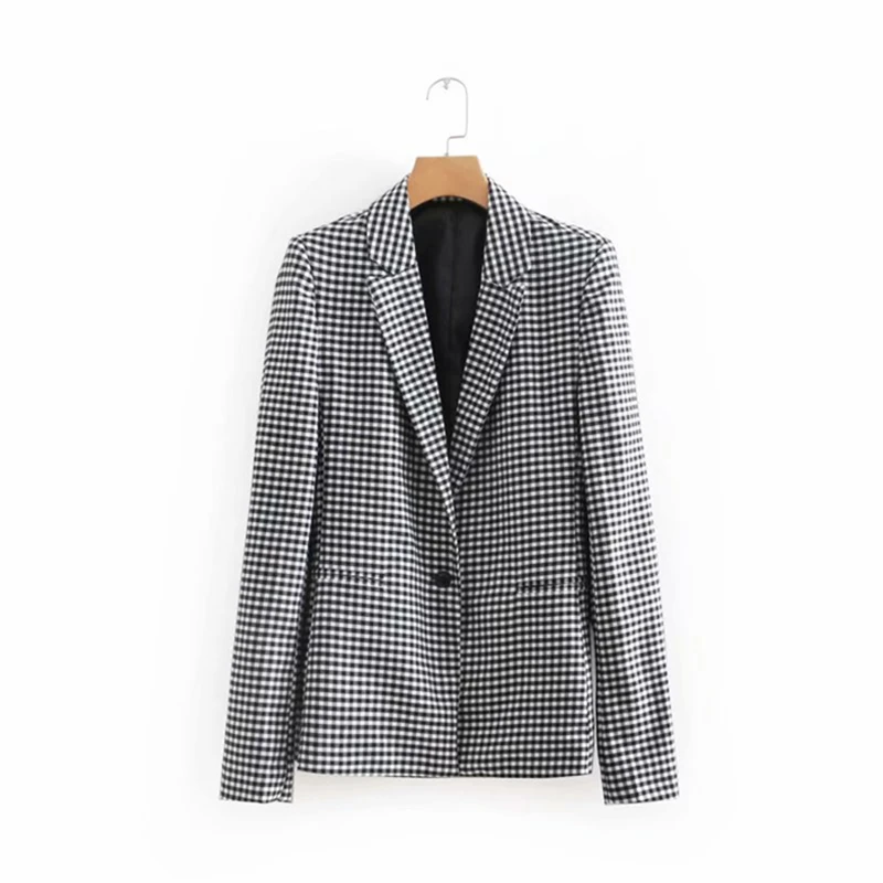 

Spring 2019 New Women's Wear Temperament Long Sleeve, Hundred Sets of Birds, Great Britain Style Slim Suit