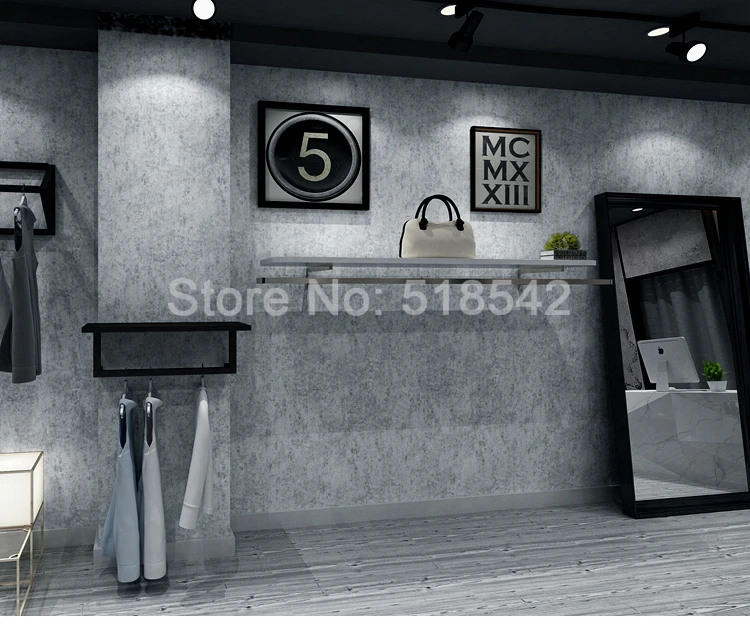 Винтажные промышленные ветровые обои в стиле лофт кафе бар ресторан магазин одежды цемент серый обои Гостиная Papel де Parede 3D