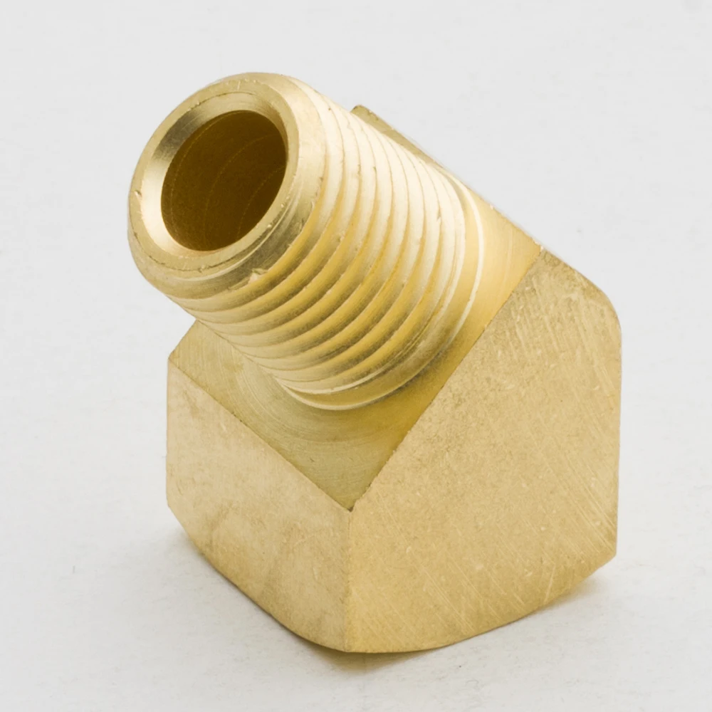 6 Male Flare To Male 1//8/" NPT Thread 45 Degree Fitting Adapter 6AN 6 AN