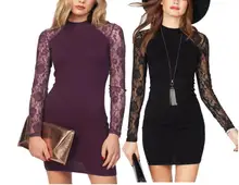 2019 New Arrival Women Solid Lace Long Sweater Full Sleeve Round Neck Sweet Coats Pullovers Women Clothing 