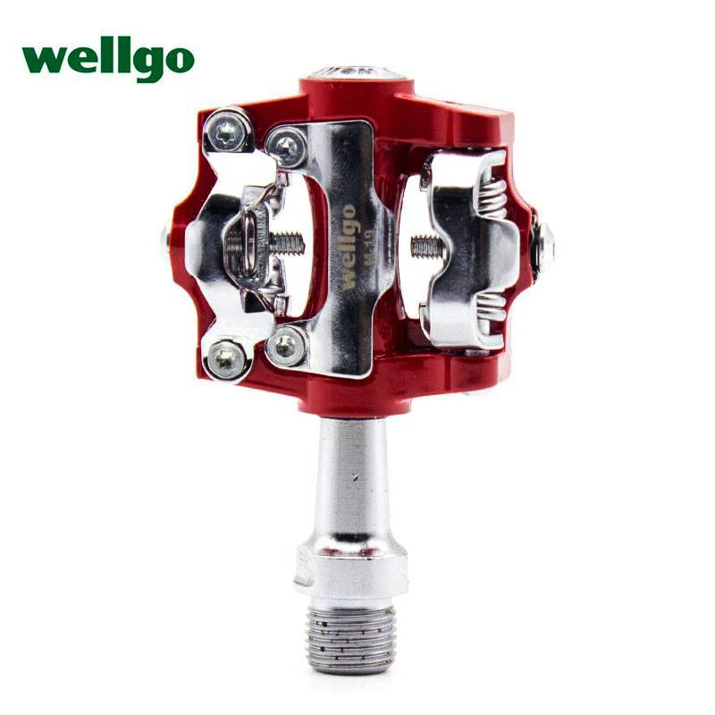 Wellgo WAM-M19 QRD-WPD-M19 горный велосипед педали MTB Quick Release самоконтрящаяся педали - Цвет: RED