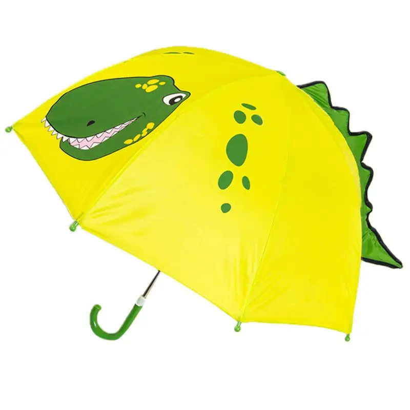 Детский зонтик для мальчиков и девочек с мультяшными ушками животных зонтик на заказ принцесса длинная ручка безопасный светильник портативный зонтик - Цвет: 3