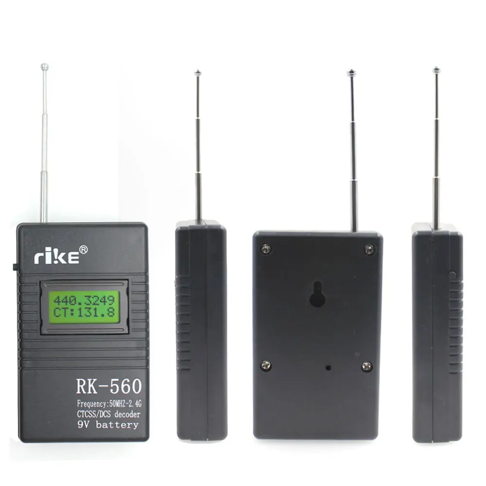 50 МГц-2,4 ГГц Портативный ручной счетчик частоты RK560 DCS CTCSS радио тестер RK-560 Частотомер