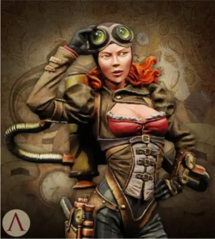 

1/24 Scale Resin Figure Steam Girl 75mm
