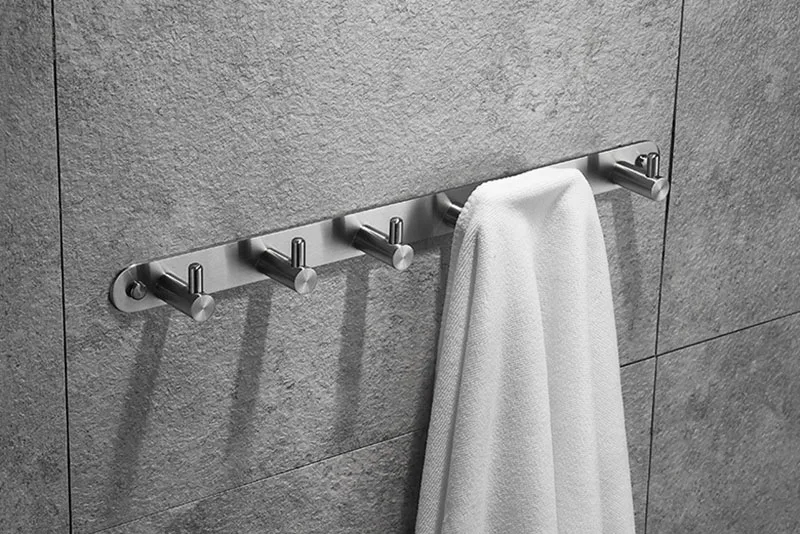 Матовый 304 нержавеющая сталь аксессуары для ванной комнаты настенный крючок для шляп и пальто крючок для полотенец