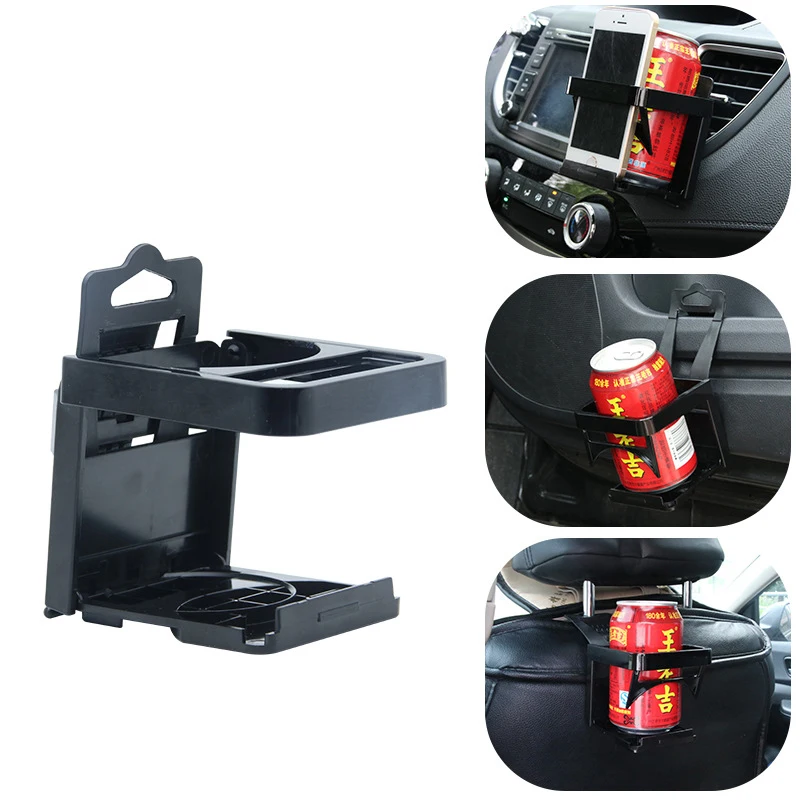 Folded car automobile coffee cup holder hard Plastic drinks bottle