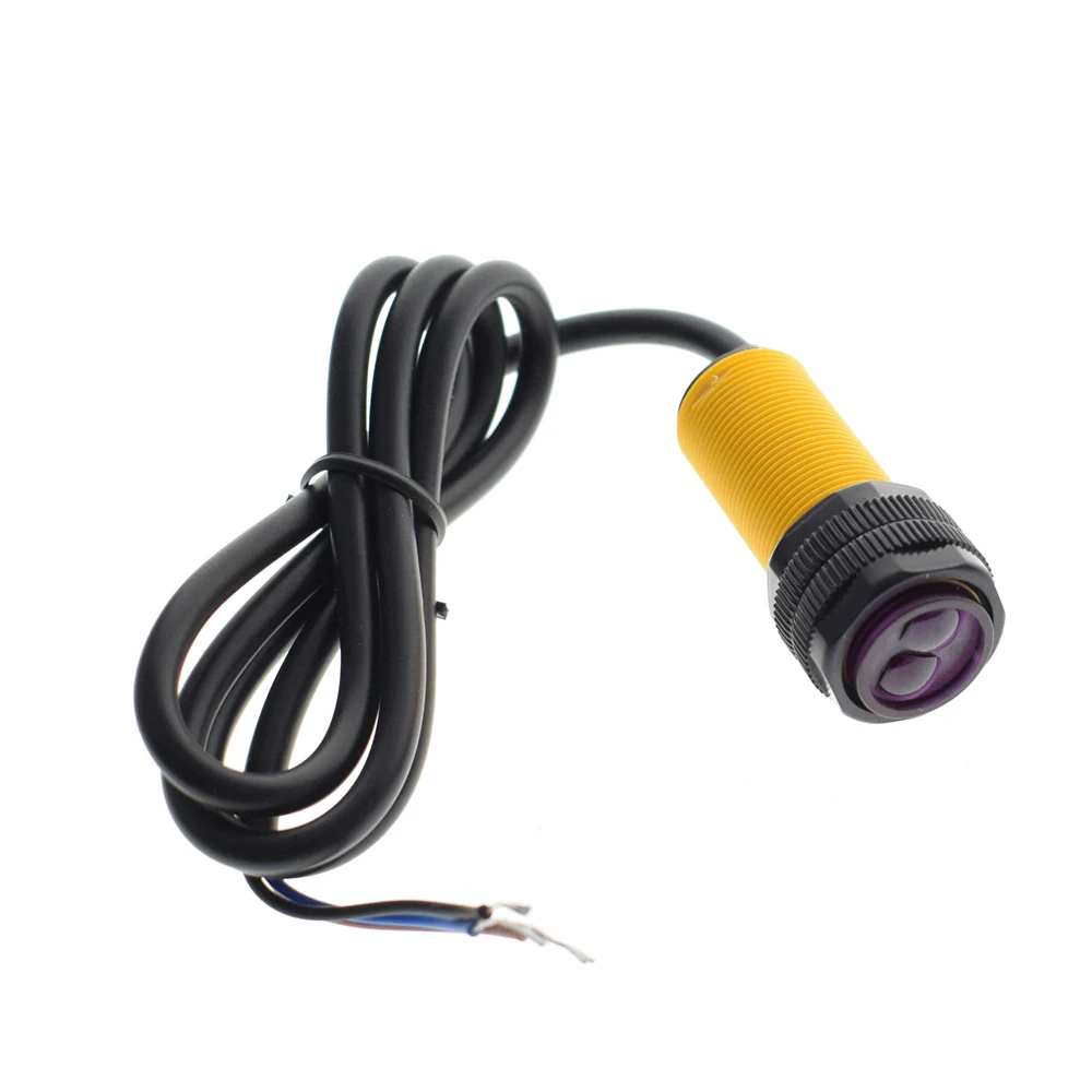 

Smart Car Robot E18-D80NK Infrared Obstacle Avoidance Photoelectric Sensor Proximity Switch 3-80cm Detection Range Adjustable