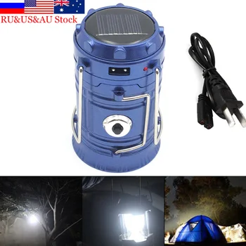 

ZK50 Outdoor Flashlights Luminaire LED 6LEDs Solar Power Collapsible Portable LED Rechargeable Hand Lamp Camping Lantern Light