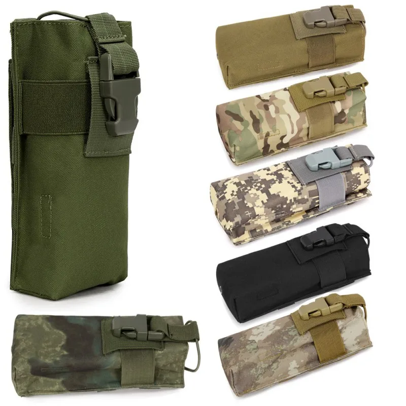 

Outdoor Military Tactical Airsoft Paintball Hunting Bag Molle Radio Walkie Talkie Pouch Sports Water Bottle Canteen Bag