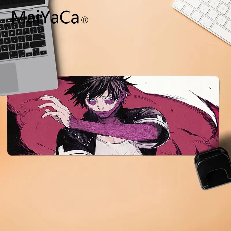 Lock Edge 30x80cm Maiyaca крутой персонализированный модный игровой плеер MY HERO Academy DABI Настольный Ноутбук резиновый коврик для мыши резиновый ПК компьютерный коврик для мыши - Цвет: Lock Edge 30x80cm