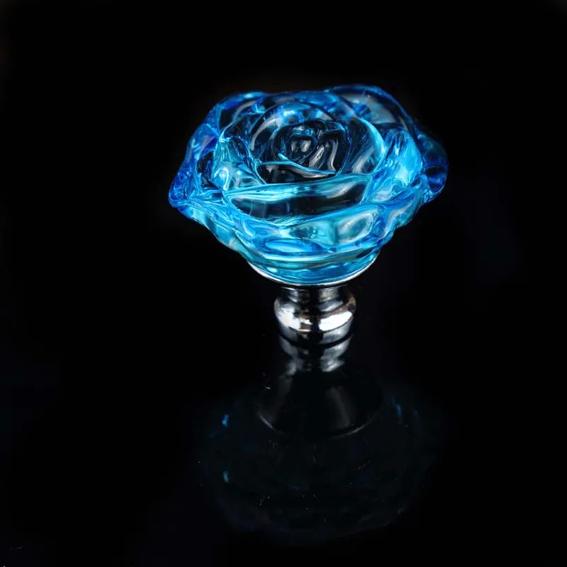 55 ملليمتر الملونة الزجاج روز كريستال خزانة مضمد المطبخ مجلس الوزراء خزانة مشروبات خزانة مقابض باب المقابض الأحمر الأزرق الوردي الأخضر