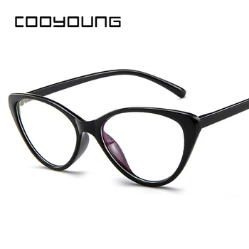 

COOYOUNG Hot Cat Eye Fashion Optical Glasses Frame Women Transparent Glasses Spectacle Frame Eyewear