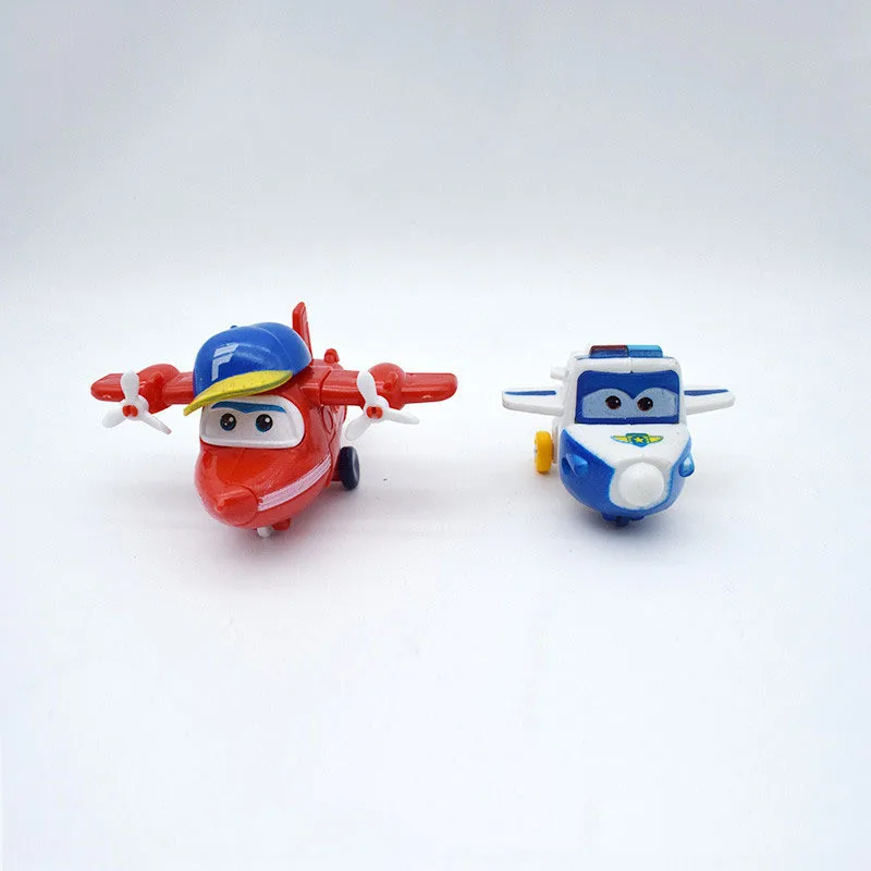 8 шт./компл. мини аниме с рисунками героев из мультфильма «Супер Крылья», модель MINI самолеты трансформации самолет робот фигурки superwings игрушки подарок для детей