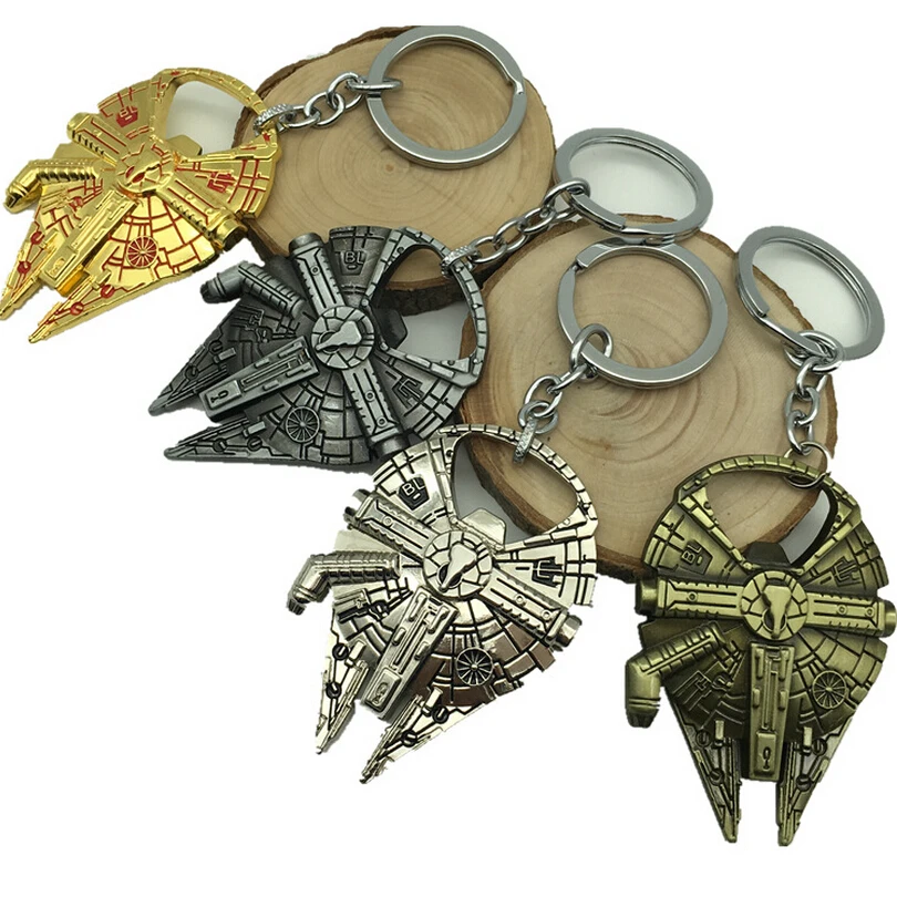 

BERTHATINA Euro-American Movie Star Wars Millennium Falcon Keychains Metal Key Chains Key Rings