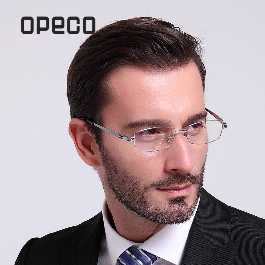 

Opeco Full rim pure titanium men's eyeglasses frame prescription eyewear eye glasses 8835