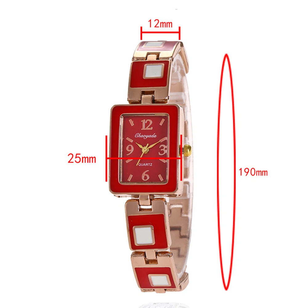 Женское платье для женщин и девушек модные роскошные кварцевые электронные наручные часы с бриллиантами квадратные часы с индивидуальным браслетом