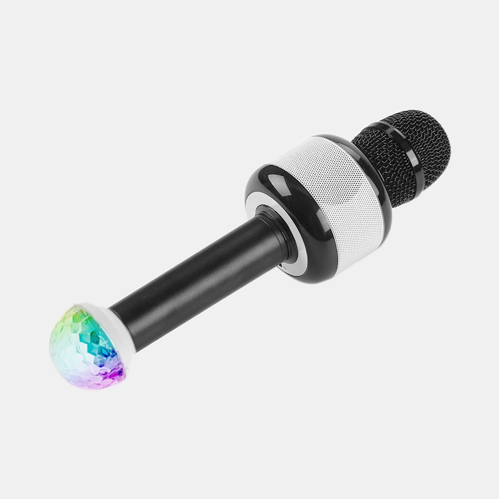 ESHISHANG беспроводной караоке динамик bluetooth c микрофоном с дискотеками ручной музыкальный плеер микрофоны KTV для IOS Android - Цвет: Черный