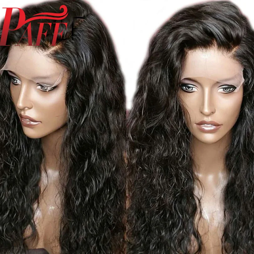 

PAFF Full Lace Human Hair Wigs Pre Plucked Brazilian Loose Deep Wave Wigs With Baby Hair For Women Remy Side Part/Free Part