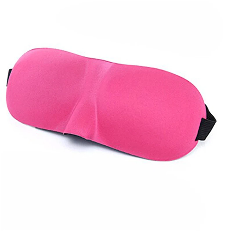 Elecool 3D твердая маска для сна, мягкая маска для отдыха и сна для отдыха в путешествиях, расслабляющая маска для сна, 3 цвета, доступный прибор для ухода за глазами - Цвет: pink