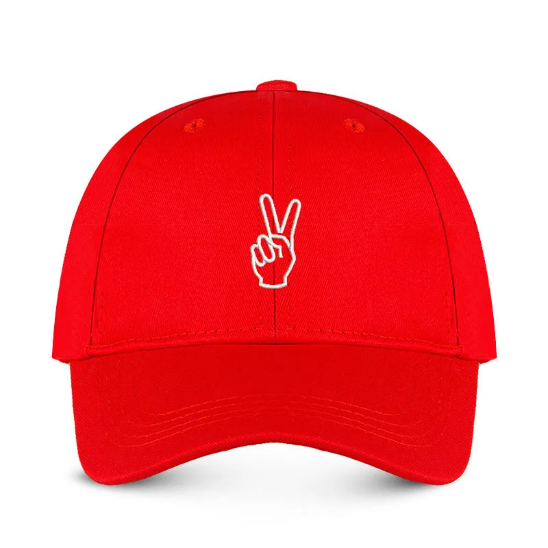 Men Dad Hat Women Baseball Cap Unisex Sport Hats Cotton Embroidered Embroidery Personality Teens Studen Hand Gesture Yeah Win