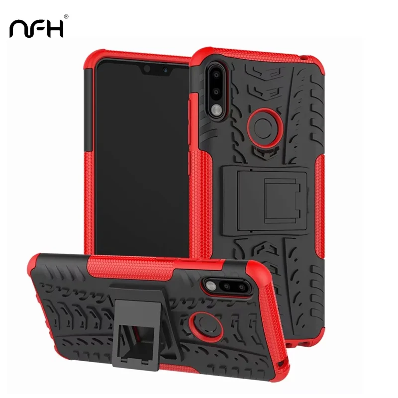 

Shockproof Hard Armor Stand Phone Case For Asus Zenfone Max M2 ZB633KL Slim Bumper Soft Silicon Back Cover On Zenfone ZB633 633K