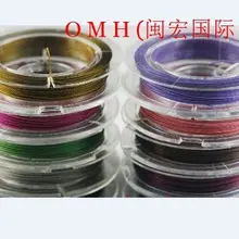 OMH 1 рулон 10 м x 0,38 мм 100 м x 0,38 мм 100x0,45 DIY производственная линия инструментов микс Медь Нержавеющая Сталь эмалированная металлическая проволока DY06