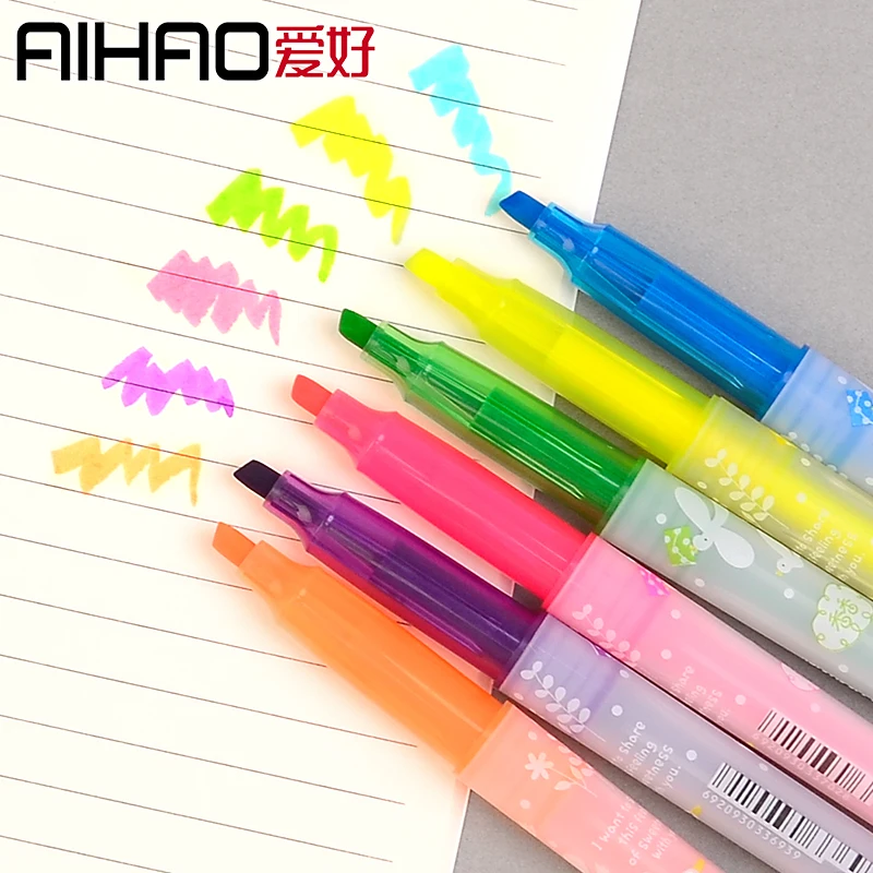 Школьные маркеры AIHAO 6 шт./лот с милым запахом Новое поступление 2019|Маркеры| |