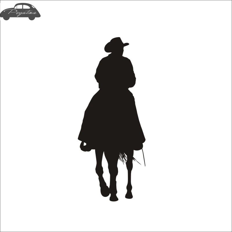 الحصان ركوب سباق صائق سيارة كاوبوي ملصق سباق الخيول المشارك الفينيل صور مطبوعة للحوائط Pegatina ديكور جدارية ملصق