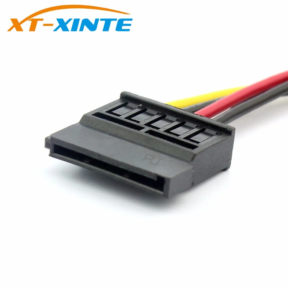 4Pin IDE to SATA Power Supply Cable 4Pin to 15Pin SATA Hard Drive Power Adapter Cable Wire 20cm for Mining Litcoin BTC