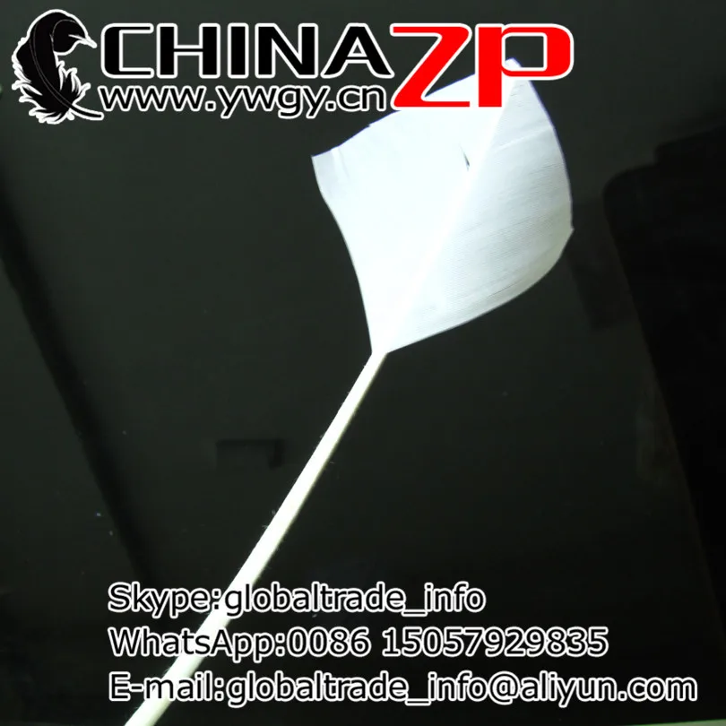 Завод CHINAZP 50 шт./лот отбеленные белые перья ручной работы в форме индейки|quill