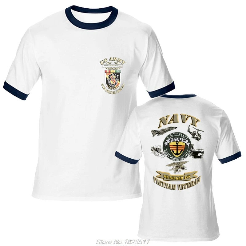 New U S 7th Navy Fleet Vietnam Ready Power For Peace T Shirts Men ...