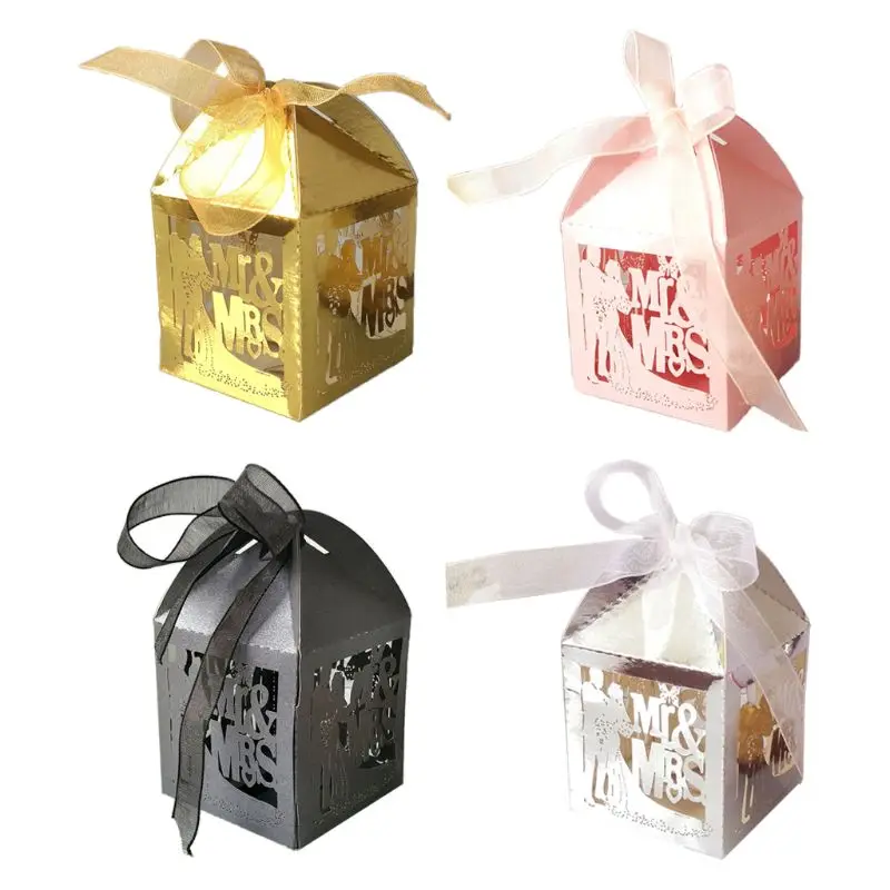 Luxury Wedding favor boxes 10pcs-wedding souvenirs-Baptism favor gift-bridal shower gift-Baby shower gift-wedding souvenir-house decor charm
