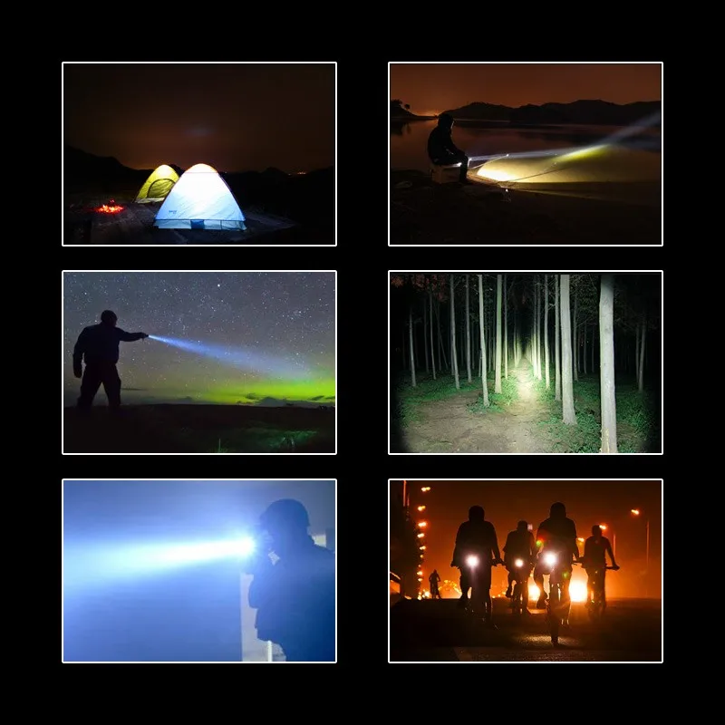 Led Headlamp XM-L L2 5000LM Headlight CREE T6 3000LM headlamps Head Lamp Torch Lantern Flashlight Head +18650 Battery +  Charge 8766456