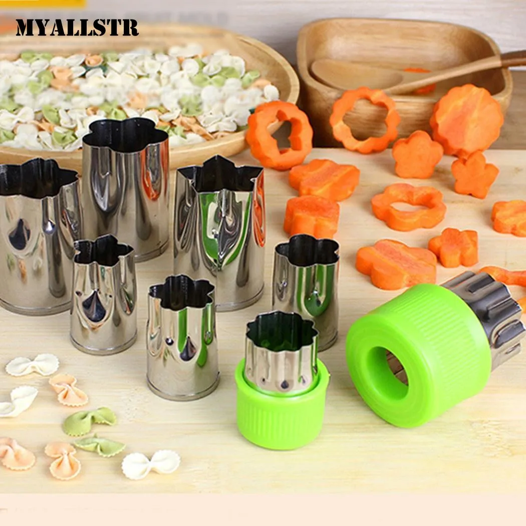 2018 Homdox DIY Mold Vegetable Cutter Shapes Flower Grinder Grater