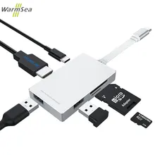 USB C Hub Type C Hub USB C 3 1 to HDMI Adapter Card Reader Hi