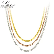 Details about / Pure Au750 18k Yellow Gold Necklace Unique Style Women/'s Elegant Necklace New
