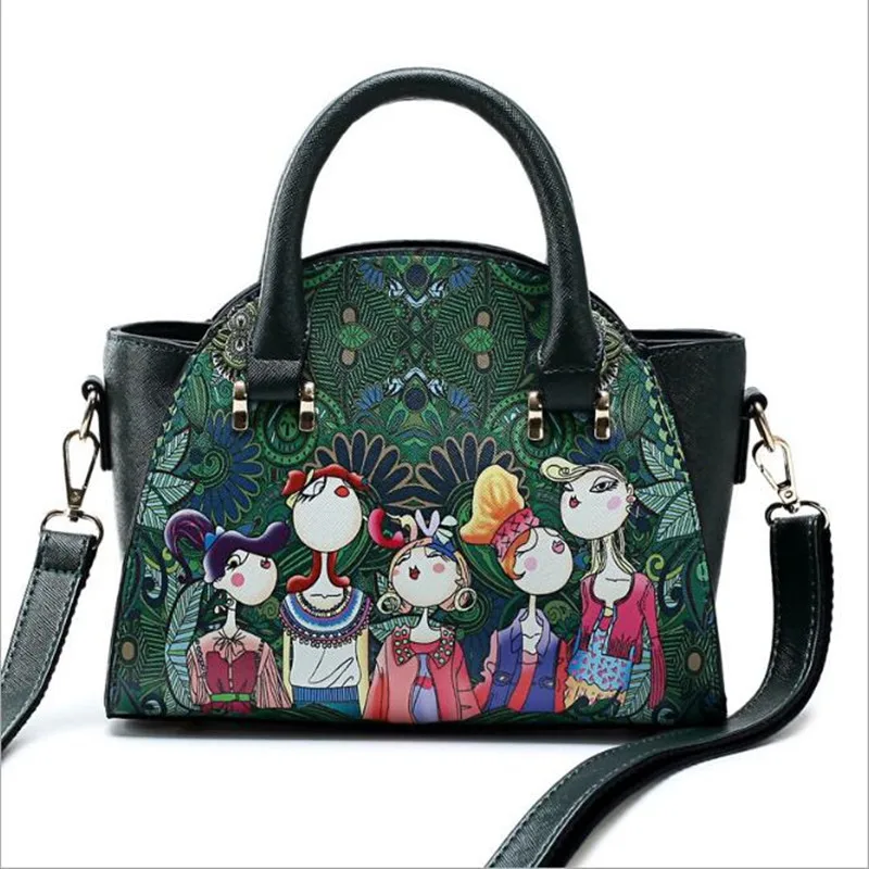 

NEW Women MINI Bag Forest Green Trapeze Bag Leather Fashion Messenger Bags Ladies Single Shoulder Bag