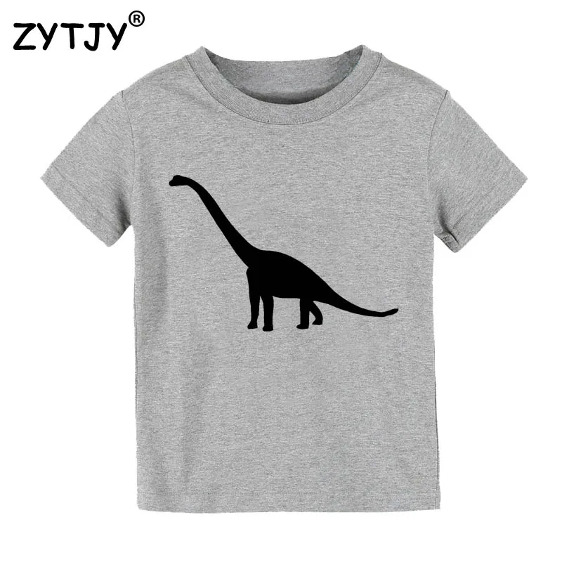 

Brontosaurus dinosaur Print Kids tshirt Boy Girl t shirt For Children Toddler Clothes Funny Top Tees Drop Ship Y-7