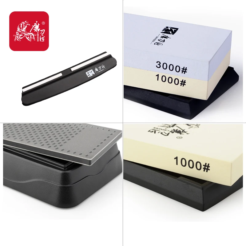 

TAIDEA 1000# 3000/1000# 360#/600# whetstone 3pcs-1-set Corundum and Diamond Sharpener double-side whetstone pack whetstone