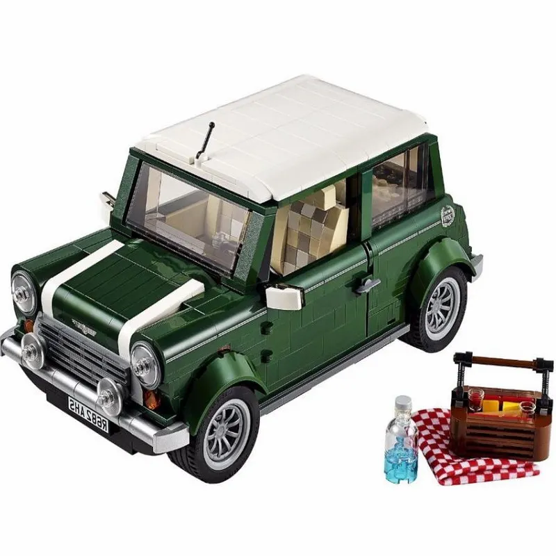 

21002 LEPIN City Street Creators Expert Mini Cooper Model Building Blocks Enlighten Figure Toys For Children Compatible Legoe